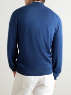 John Smedley - Tapton Merino Wool Half-Zip Sweater - Blue