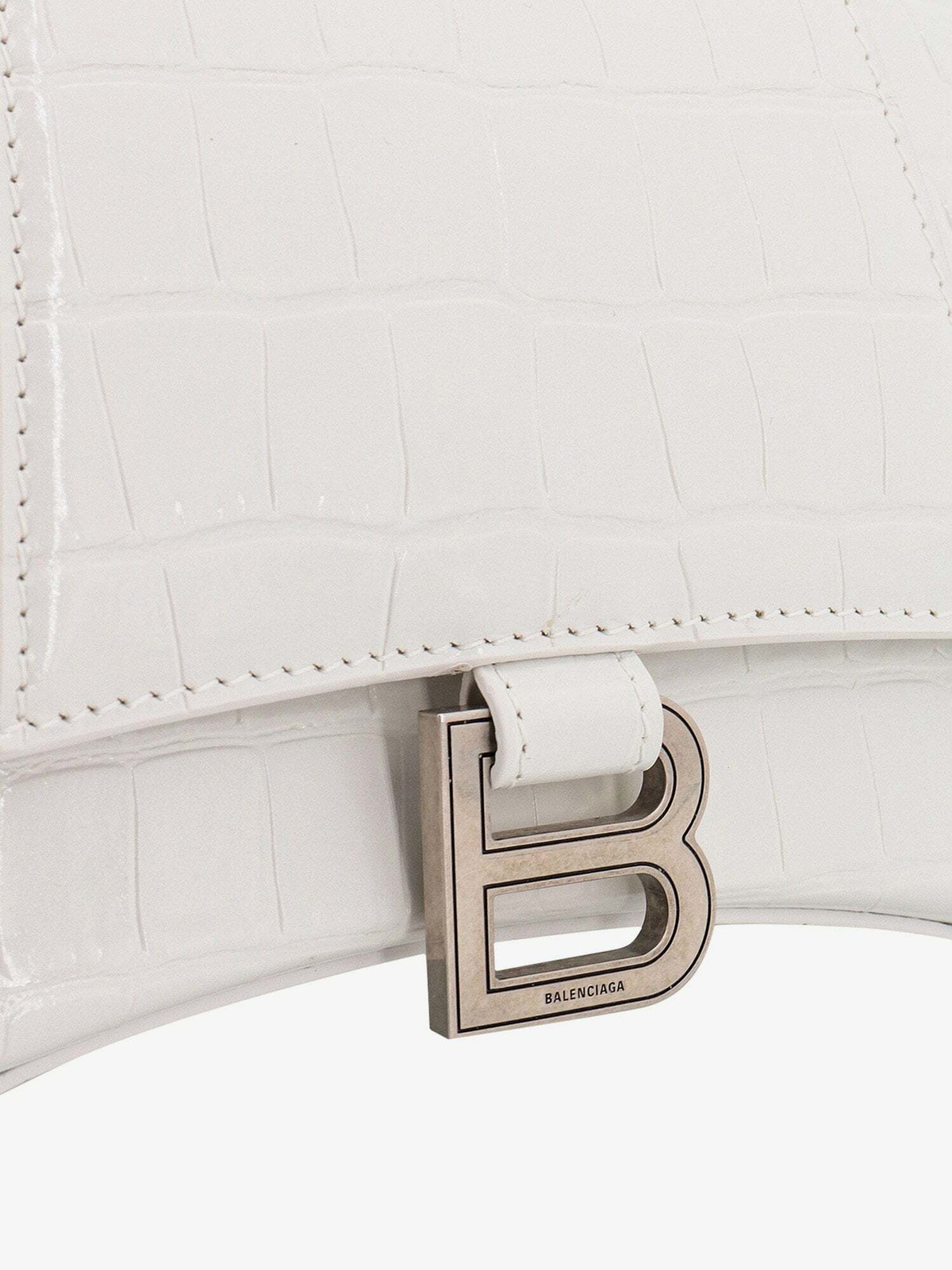 最終値下げ　Balenciaga hourglass カードケース　ホワイト Balenciaga Hourglass XS top-handle Bag | White | FARFETCH