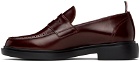 Thom Browne Burgundy Classic Penny Loafers
