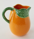 Bordallo Pinheiro Orange earthenware jug