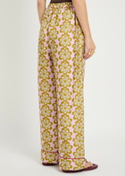 LA Double J Printed Silk-twill Pyjama Trousers Multicoloured