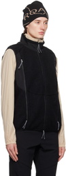 ROA Black Paneled Vest