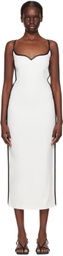 Paris Georgia SSENSE Exclusive White Heart Midi Dress