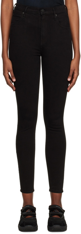 Photo: Citizens of Humanity Black Chrissy High-Rise Skinny Jeans