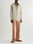 Auralee - Checked Wool-Flannel Shirt - Neutrals