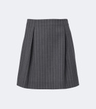Valentino Pinstripe virgin wool miniskirt