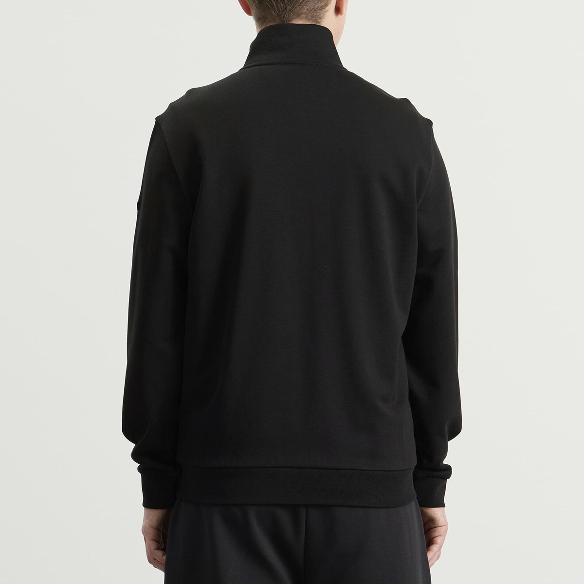 Moncler Men's Fleece Zip Up Jacket in Black
