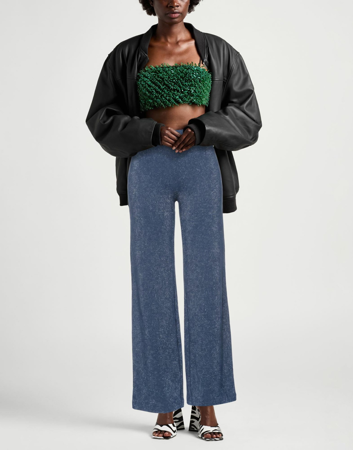 Chiara Boni La Petite Robe Womens Pants in Blue