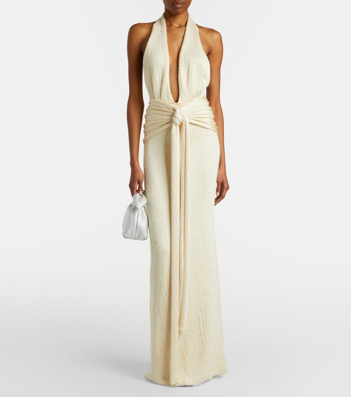 Aya Muse Sereia sequined halterneck gown