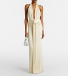 Aya Muse Sereia sequined halterneck gown
