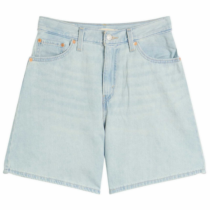 Photo: Levi's Women's High Waisted Baggy Denim Shorts in Luxury Trip