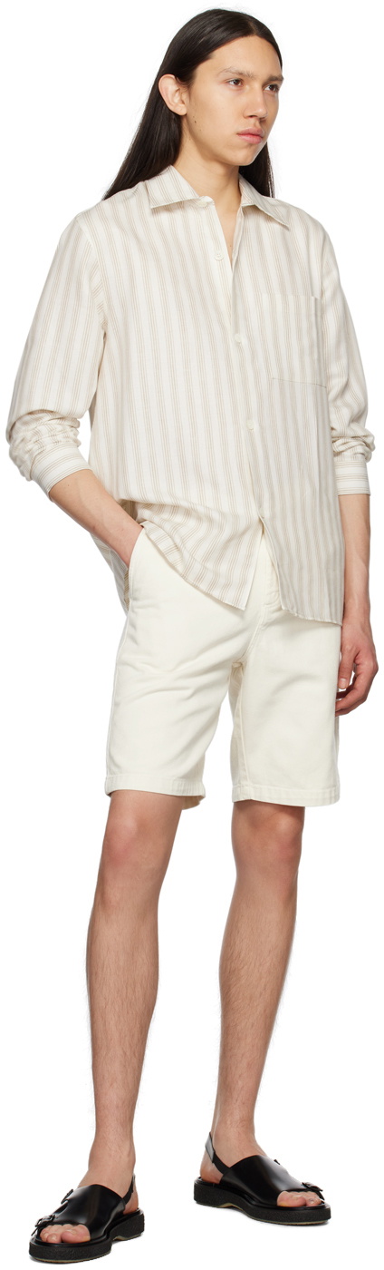 ANOTHER ASPECT Off-White 2.0 Denim Shorts
