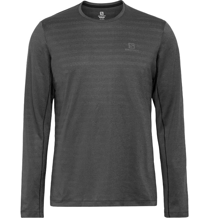Photo: Salomon - XA Perforated Stretch-Jersey T-Shirt - Black