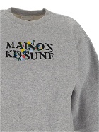 Maison Kitsune' Floral Logo Embroidery Sweatshirt