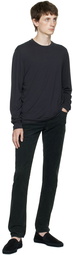 TOM FORD Black Embroidered Long Sleeve T-Shirt