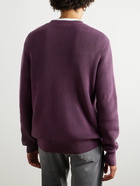 Rag & Bone - Dexter Ribbed Organic Cotton-Blend Sweater - Purple