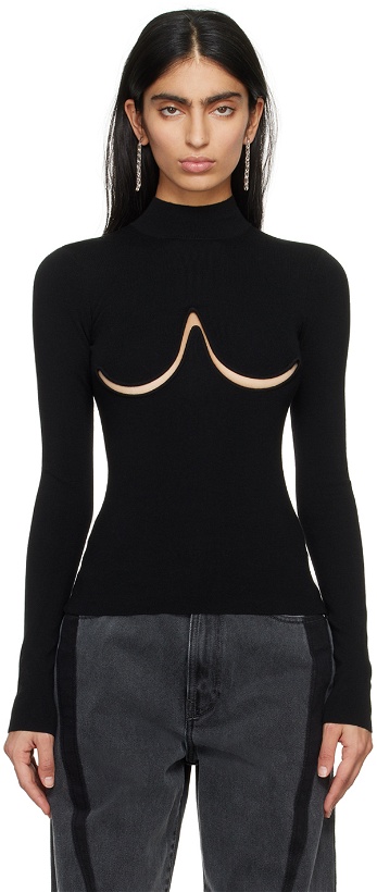 Photo: Dion Lee Black Double Underwire Sweater