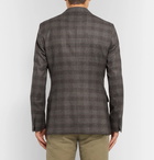 Etro - Grey Slim-Fit Checked Wool Blazer - Gray