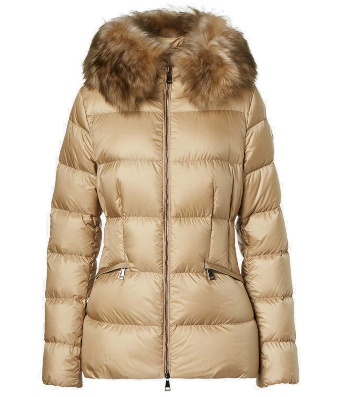 Photo: Moncler Boed shearling-trimmed down jacket