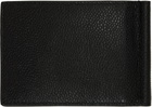 Thom Browne Black Pebble Grain Money Clip Wallet