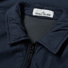 Stone Island Brushed Cotton Garment Dyed Zip Overshirt