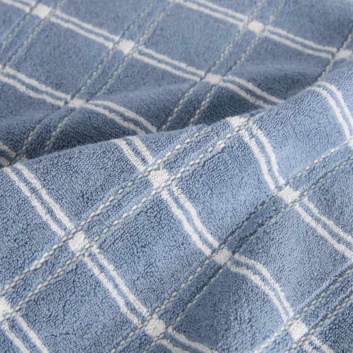 Baina Ness Hand Towel in Celeste/Chalk 