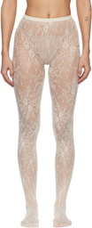 Swedish Stockings Off-White Rosa Lace Tights