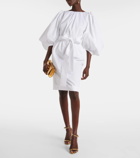 Dolce&Gabbana Capri belted cotton poplin midi dress
