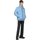 all in SSENSE Exclusive Blue Puffy Winter Jacket