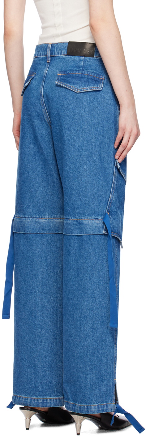 Dion Lee Blue Parachute Jeans