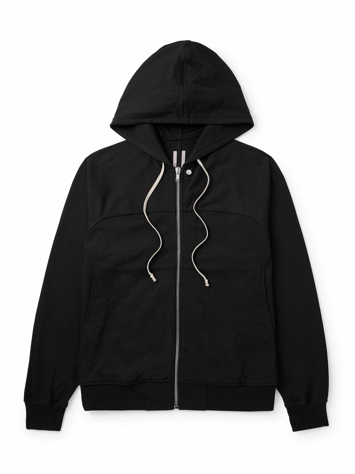 【関税&送料込】Rick Owens Hoodie Rick Owens Black Sleeveless Leather Hoodie Rick Owens