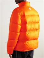 OSTRYA - Throwing Fits Squall Logo-Print Quilted Ripstop Down Jacket - Orange
