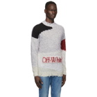 Off-White Grey Punked Sweater