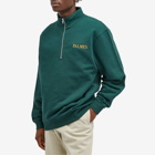Palmes Men's Stumble Zip Sweatshirt in Dark Green