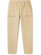 NIKE - NSW Tapered Cotton-Blend Twill Trousers - Neutrals