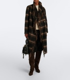 Marant Etoile Gihan plaid wool-blend coat