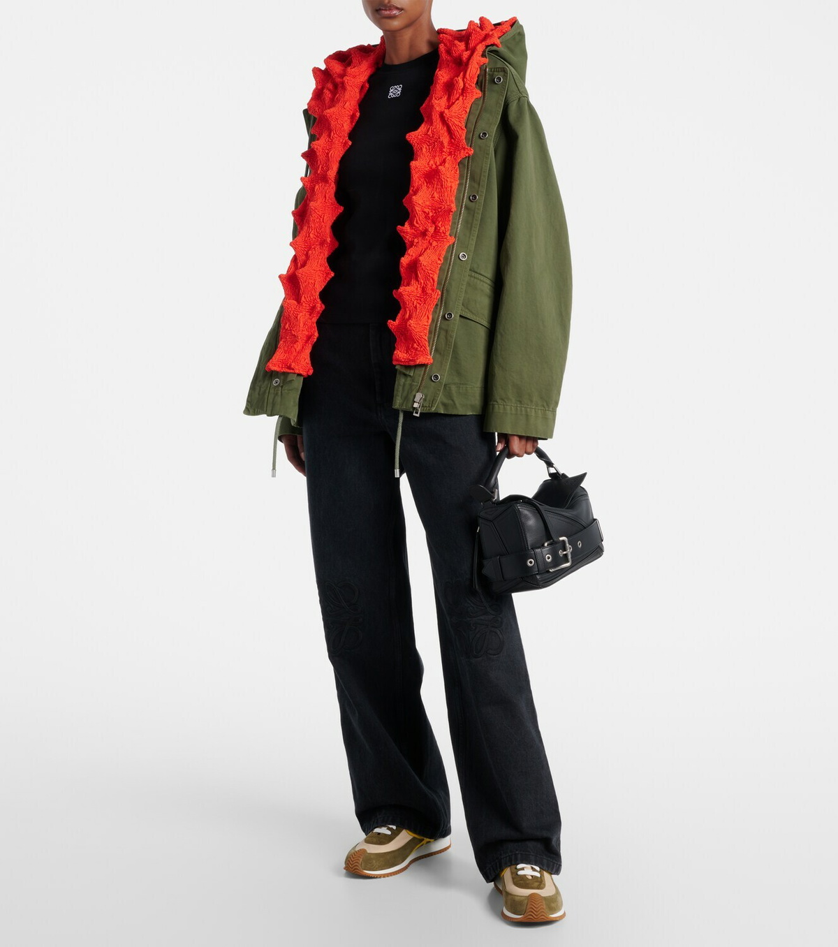 Loewe Cotton canvas vest and jacket set