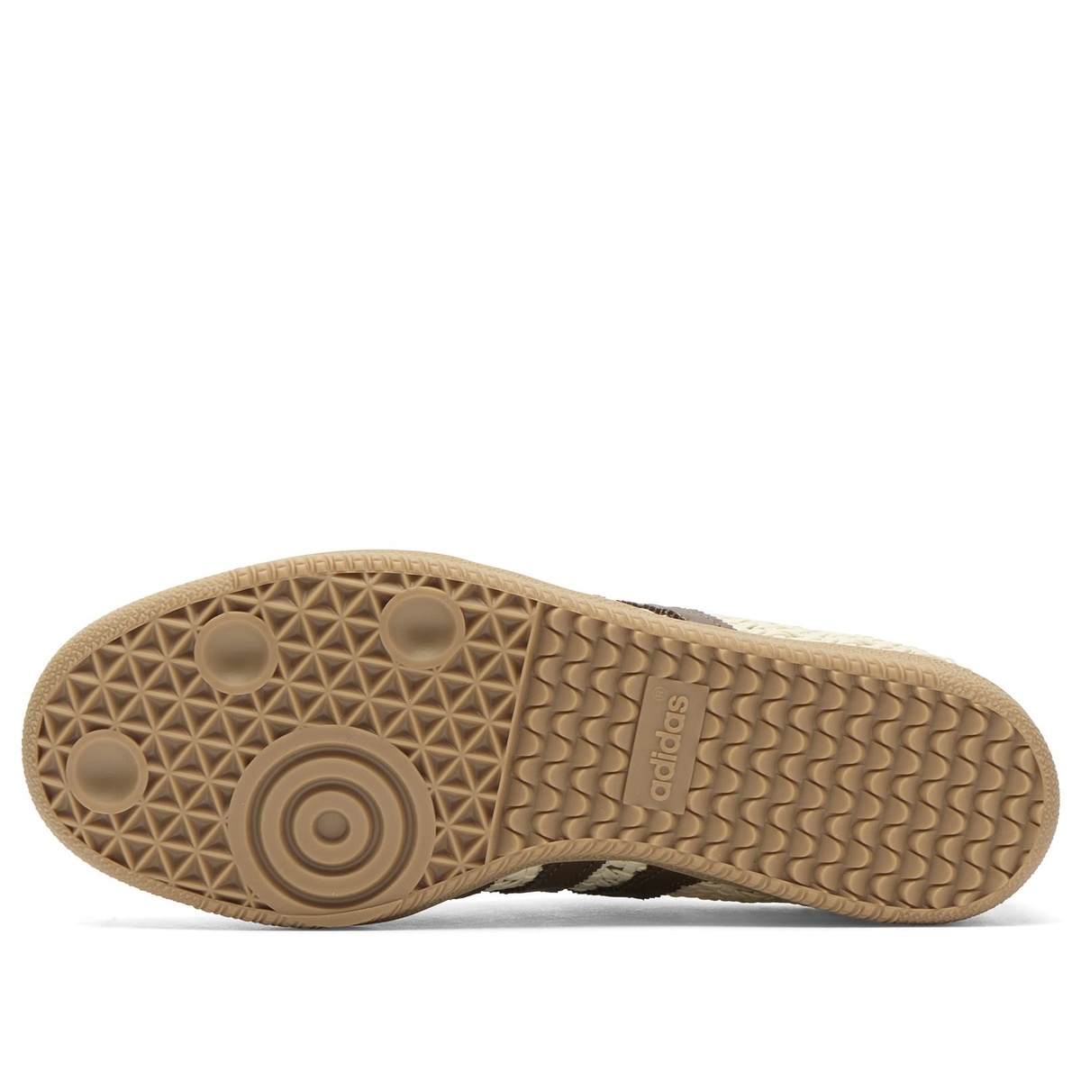 Adidas Women's Samba Og W Sneaker in Cream White/Earth Strata/Gold Met
