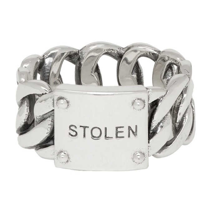 Photo: Stolen Girlfriends Club Silver Curb Wide Ring