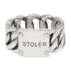 Stolen Girlfriends Club Silver Curb Wide Ring