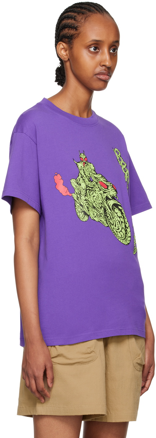 Brain Dead Purple Goon Rider T-Shirt