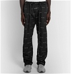 Fear of God - Belted Logo-Print Nylon-Twill Trousers - Black