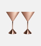 Tom Dixon - Plum set of 2 martini glasses