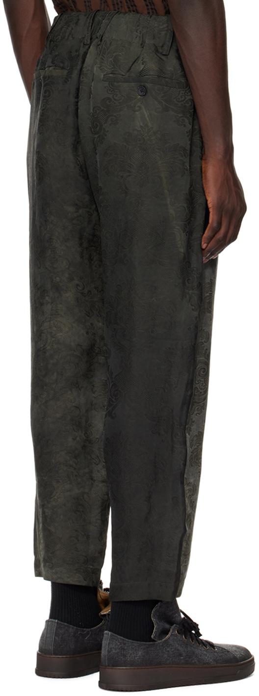 UMA WANG Green Pigiama Trousers
