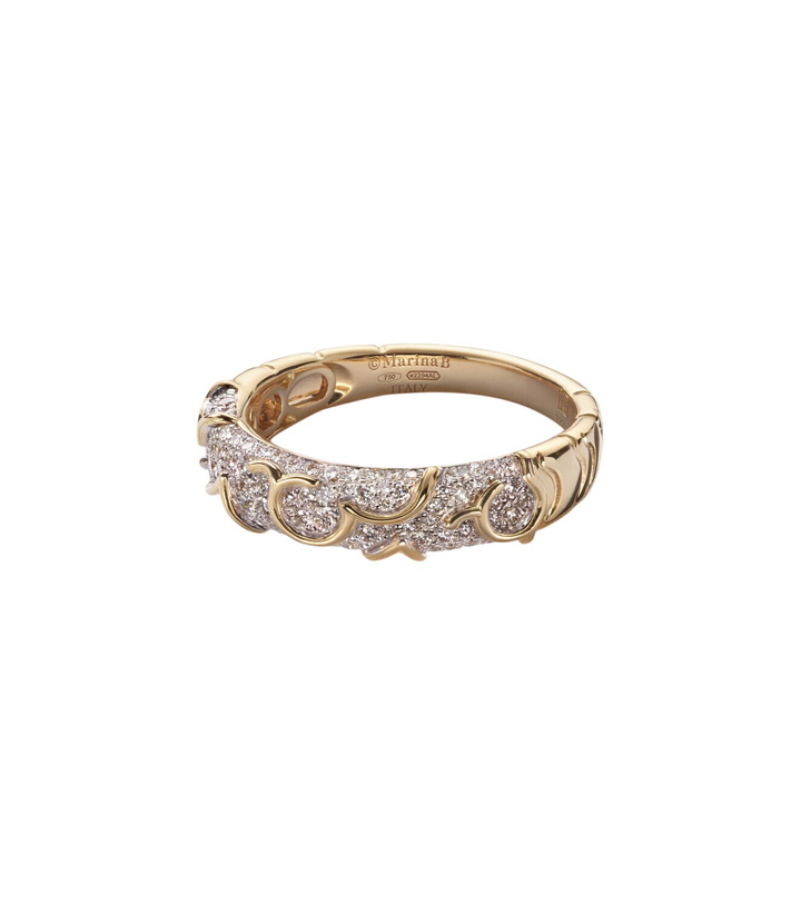 Photo: Marina B Ondine 18kt gold ring with diamonds