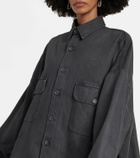 The Frankie Shop Dallas oversized denim shirt