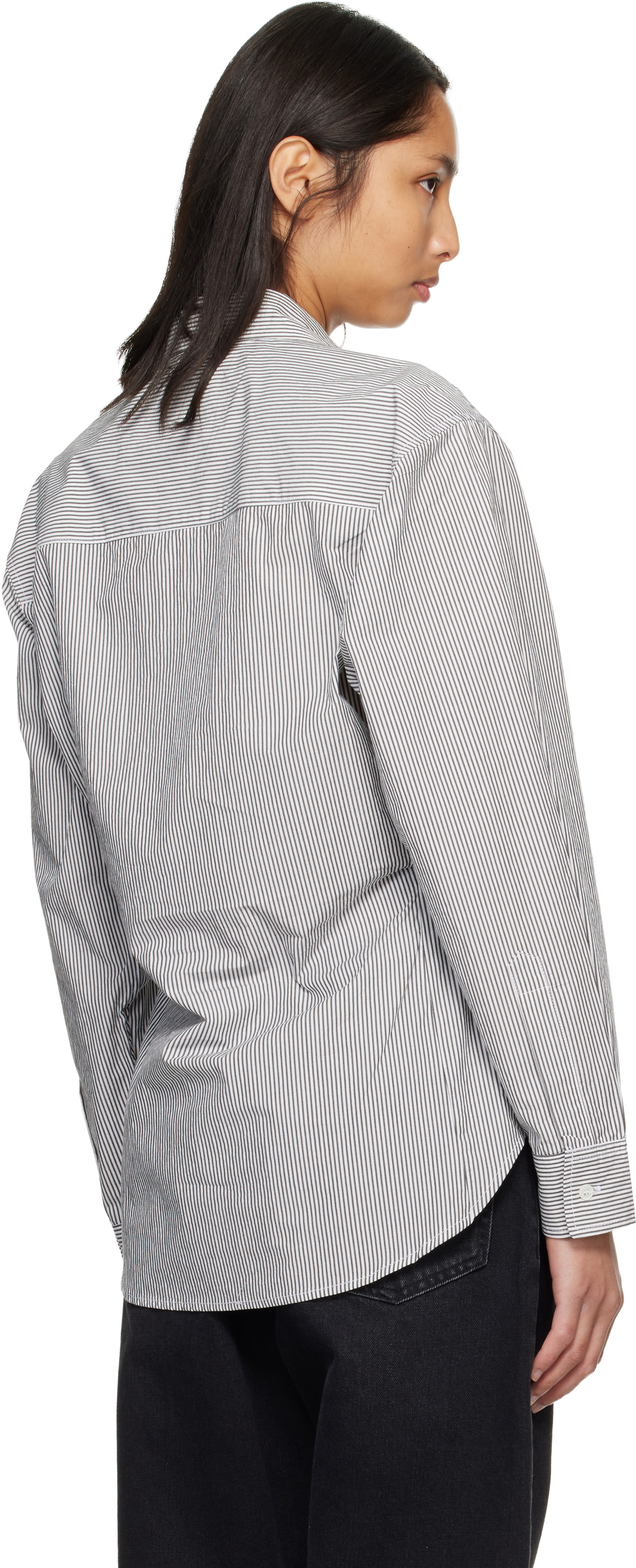 AGOLDE Gray Cinch Shirt