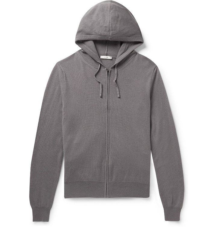 Photo: The Row - Harry Cashmere Zip-up Hoodie - Gray