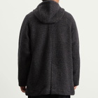 Folk Men's Hooded Car Coat in Navy Brown Texture