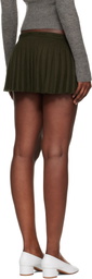GUIZIO Khaki Vivienne Miniskirt